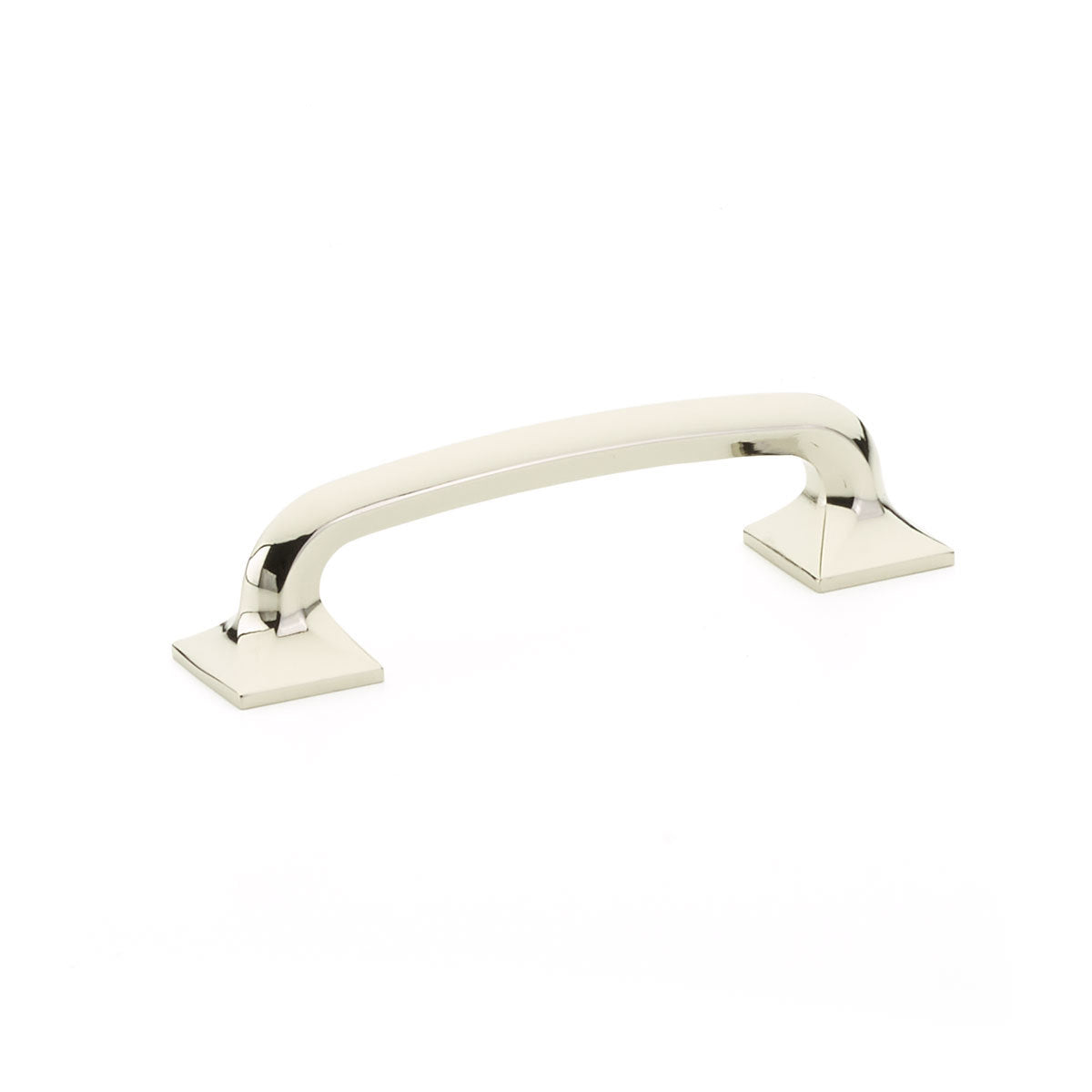 Milli Square Polished Nickel Drawer Pulls - Brass Cabinet Hardware