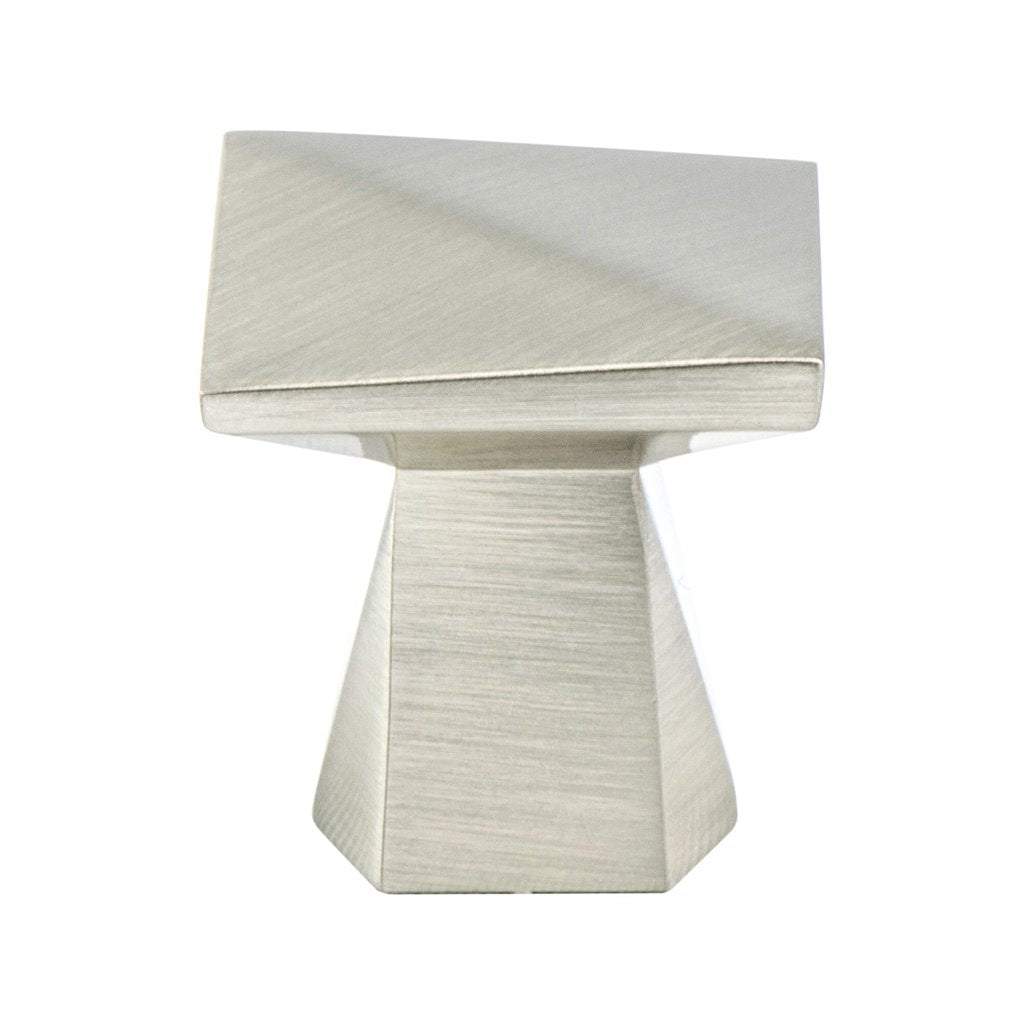 Brushed Nickel "Wade" Drawer Knob and Drawer Pulls - Forge Hardware Studio