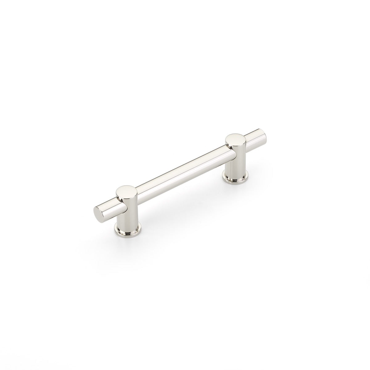 Polished Nickel "Fonce" Round T-Bar Cabinet Knobs and Drawer Pulls - Brass Cabinet Hardware