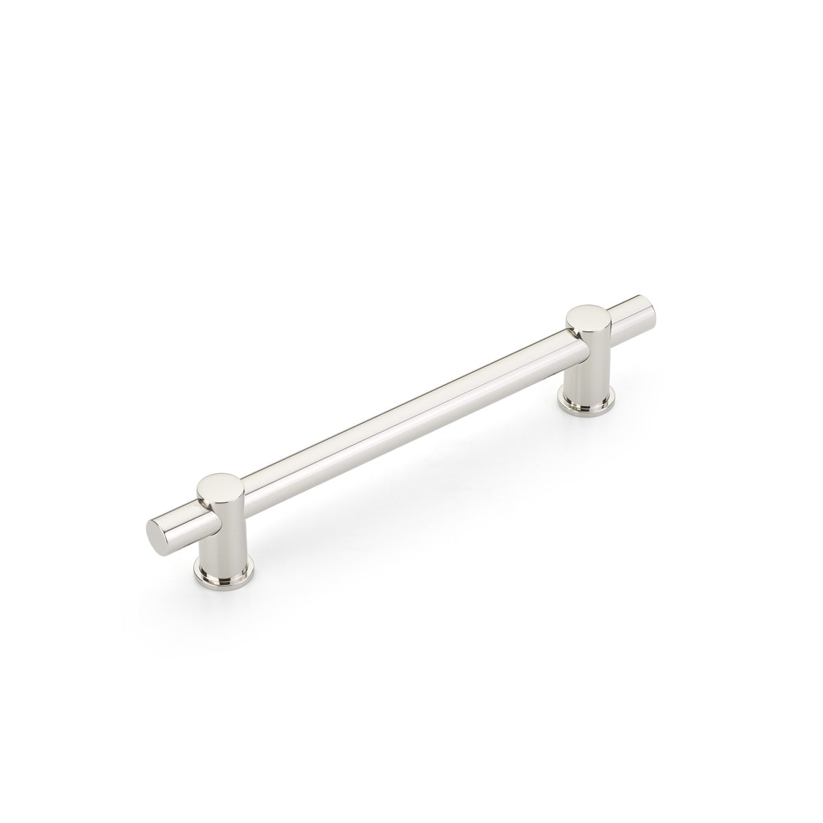 Polished Nickel "Fonce" Round T-Bar Cabinet Knobs and Drawer Pulls - Brass Cabinet Hardware