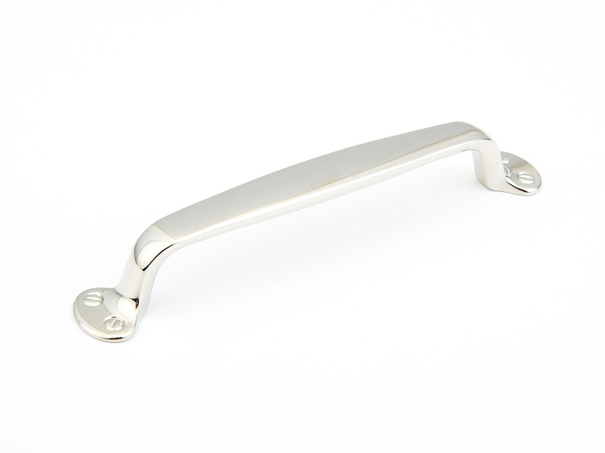 Polished Nickel Drawer Pulls "Transitional" Handles and Cup Pulls - Brass Cabinet Hardware