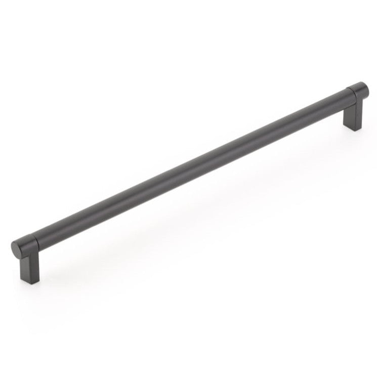 Smooth "Converse No.2" Matte Black Cabinet Knobs and Drawer Pulls - Forge Hardware Studio