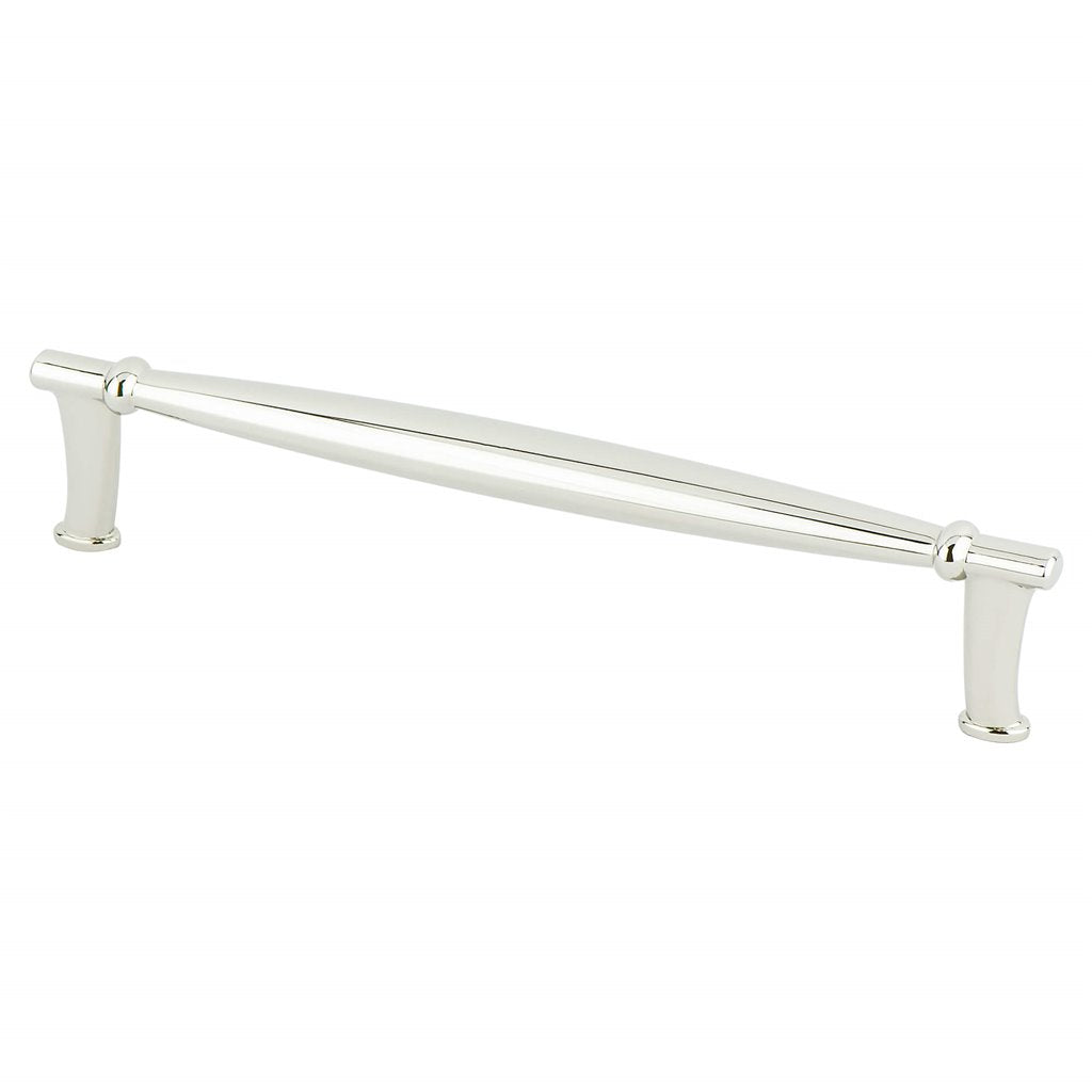 Polished Nickel "Amelia" Drawer Pulls and Knob - Brass Cabinet Hardware