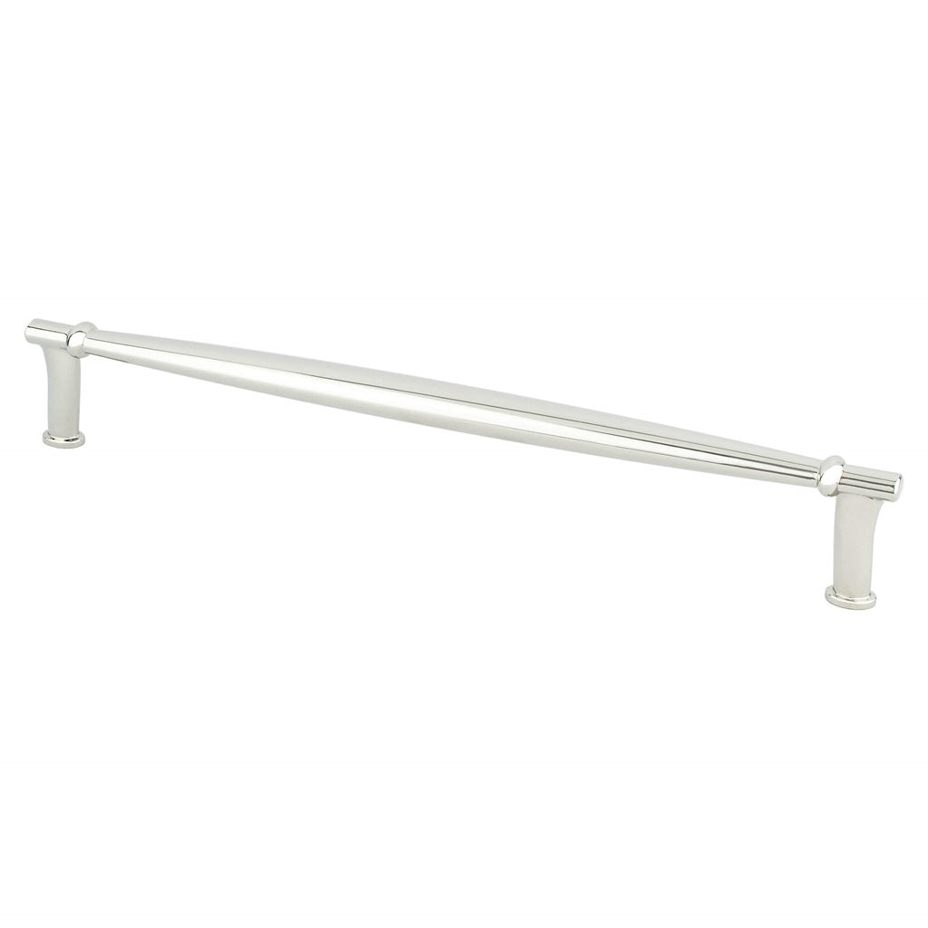 Polished Nickel "Amelia" Drawer Pulls and Knob - Brass Cabinet Hardware