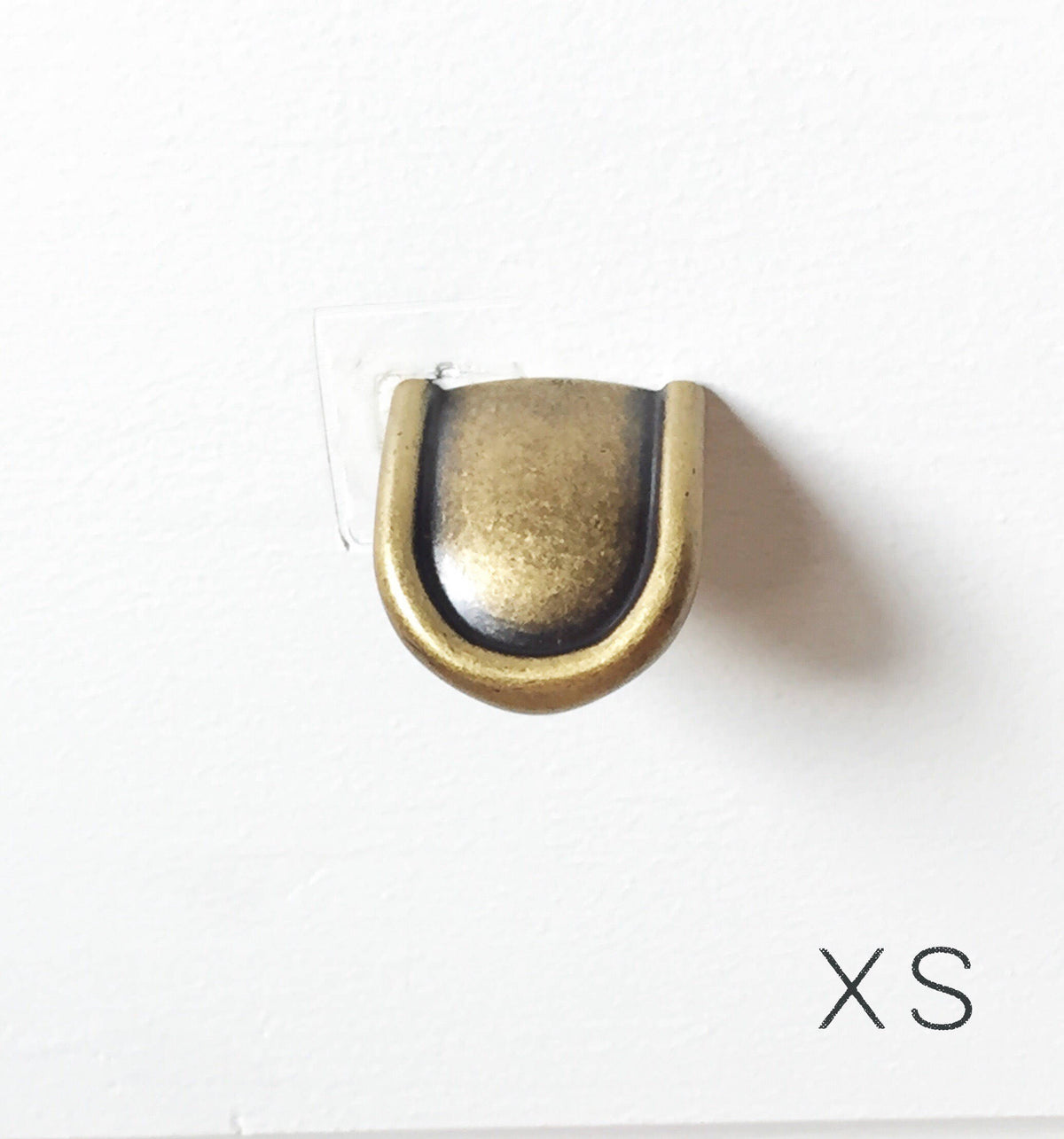 Tab Finger Drawer Pulls "Ella" in Antique Brass - Brass Cabinet Hardware