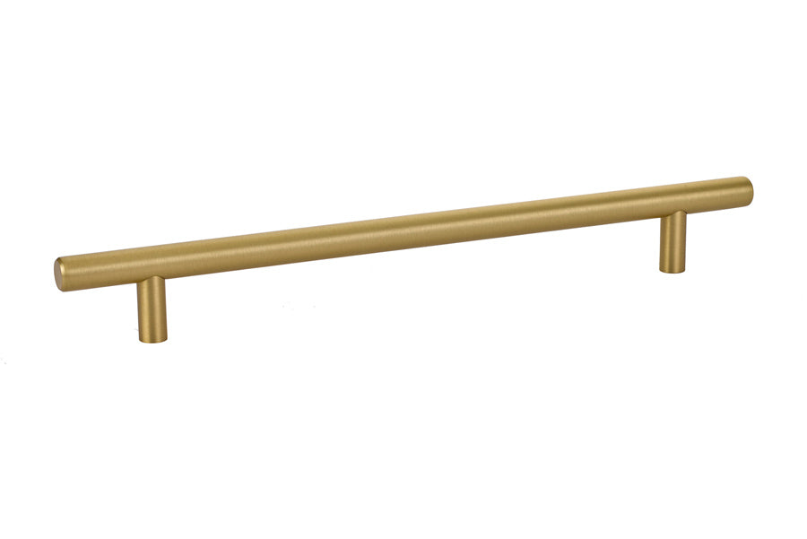 T-Bar "European" Satin Brass Cabinet Knobs and Pulls - Forge Hardware Studio