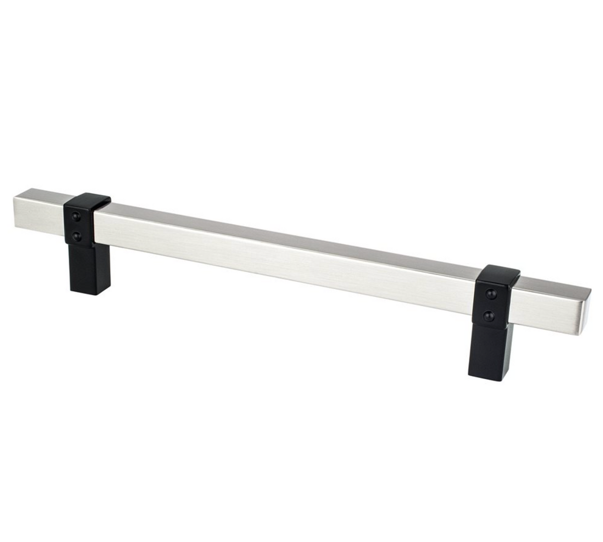 Matte Black and Brushed Nickel "Rio" Dual-Finish Cabinet Knob and Drawer Pulls - Forge Hardware Studio