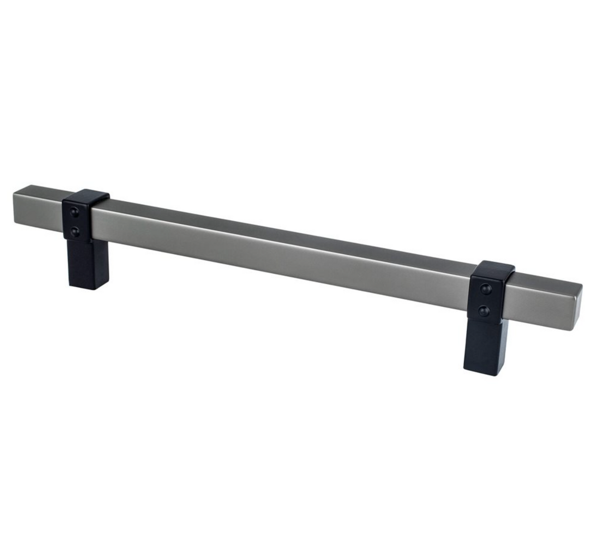 Ash Gray and Matte Black "Rio" Dual-Finish Cabinet Knob and Drawer Pulls - Forge Hardware Studio