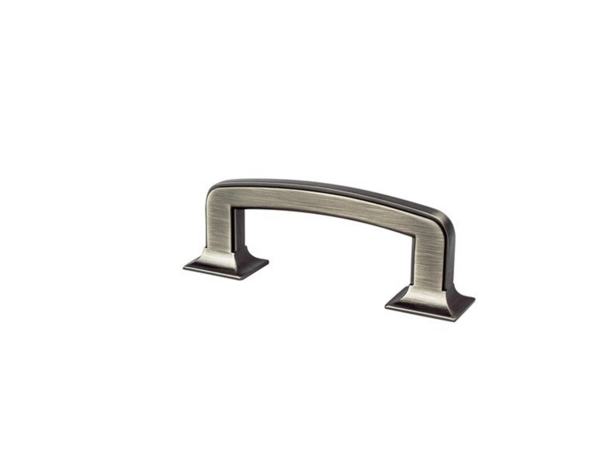 Brushed Dark Gray "Liana" Drawer Pulls and Knobs for Cabinets and Furniture - Forge Hardware Studio