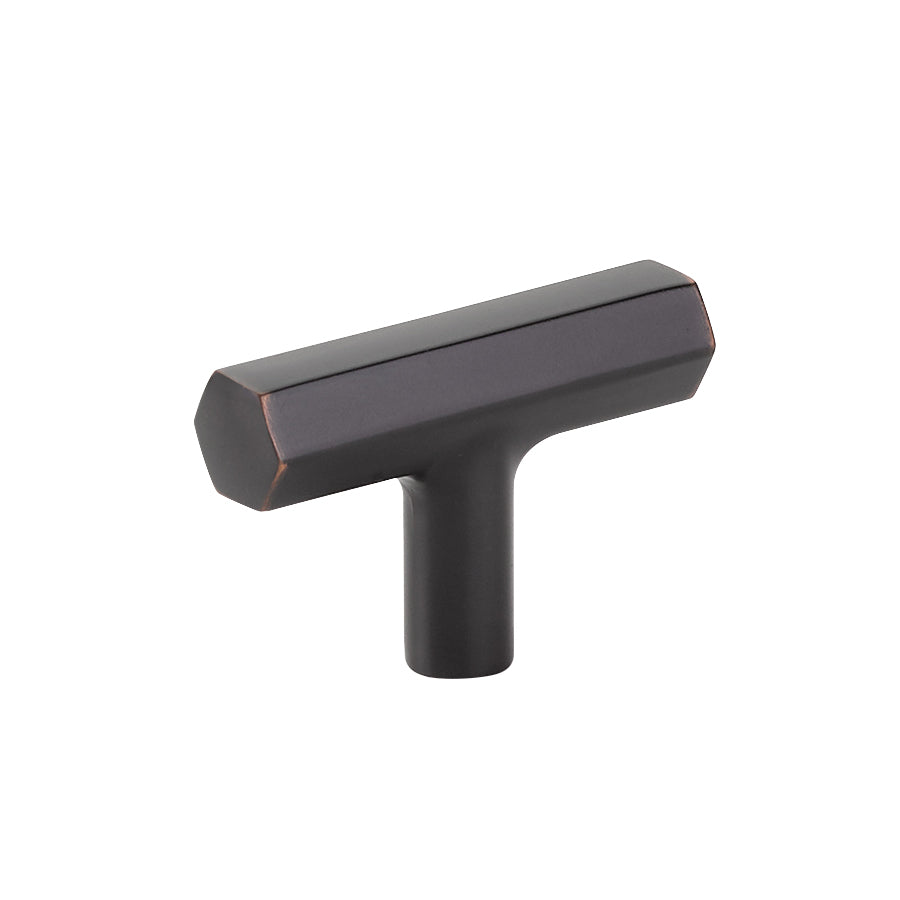 Geometric Oil Rubbed Bronze "Geo" Cabinet Knobs and Drawer Pulls - Forge Hardware Studio