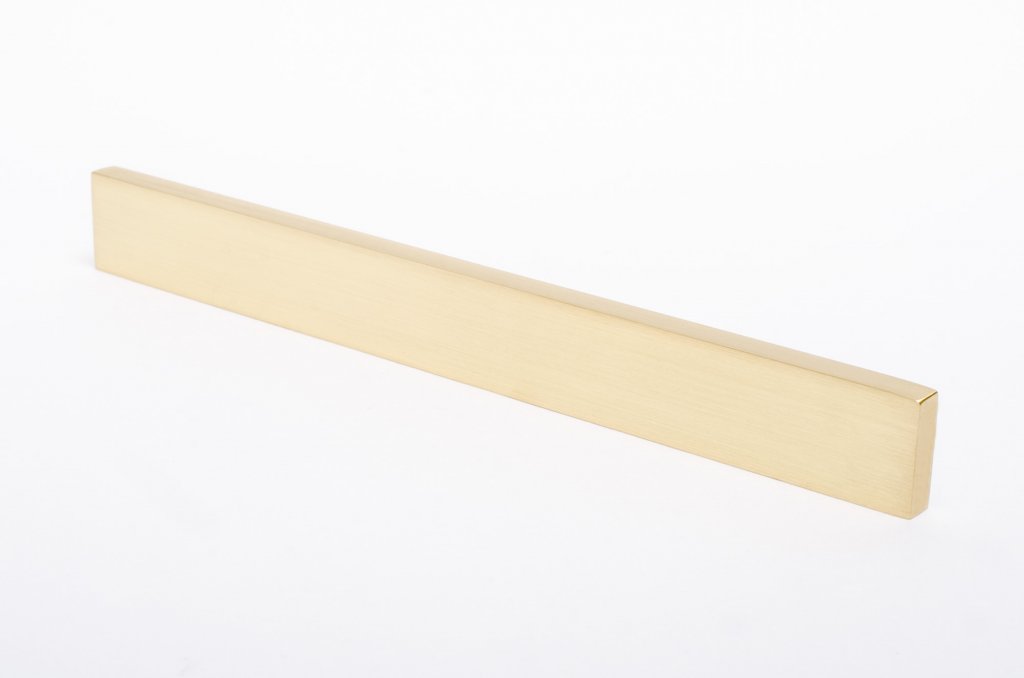 Straight Edge "Kurt 01" Scandinavian Modern Drawer Pulls - Brass Cabinet Hardware