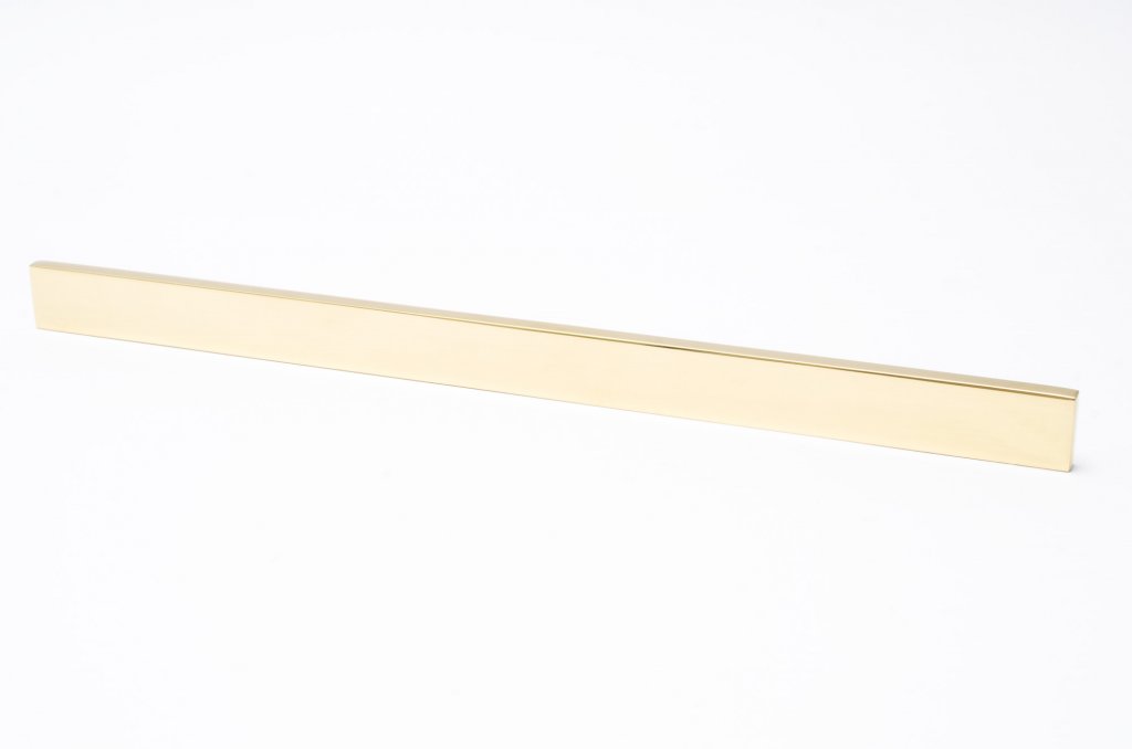 Straight Edge "Kurt 01" Scandinavian Modern Drawer Pulls - Brass Cabinet Hardware