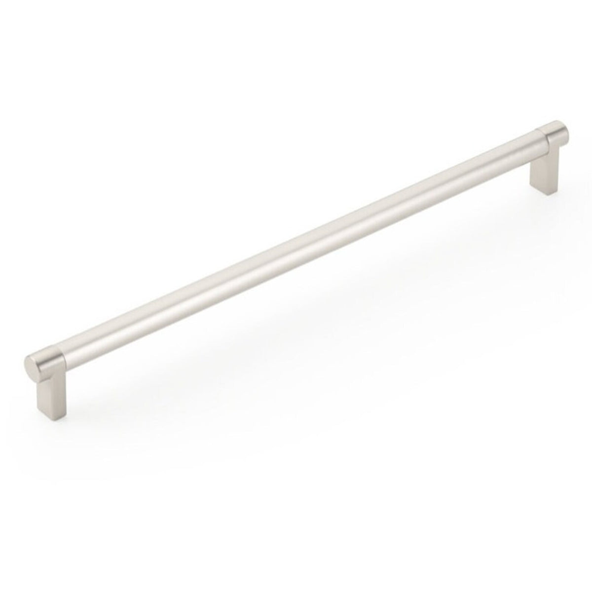 Smooth "Converse No.2" Satin Nickel Cabinet Knobs and Drawer Pulls - Forge Hardware Studio
