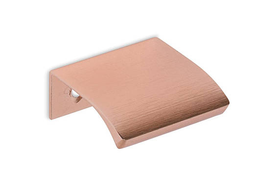 Satin Copper "Dina" Tab Finger Drawer Pulls - Brass Cabinet Hardware