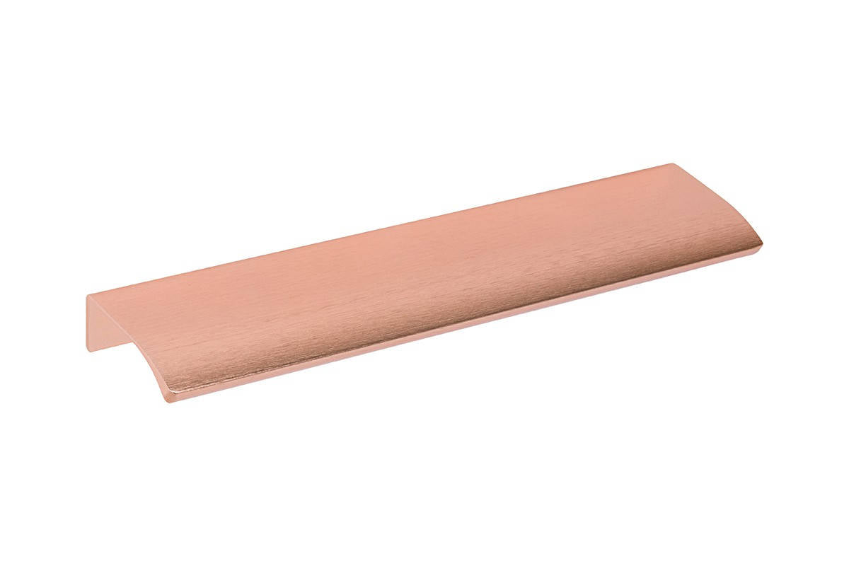 Satin Copper "Dina" Tab Finger Drawer Pulls - Brass Cabinet Hardware