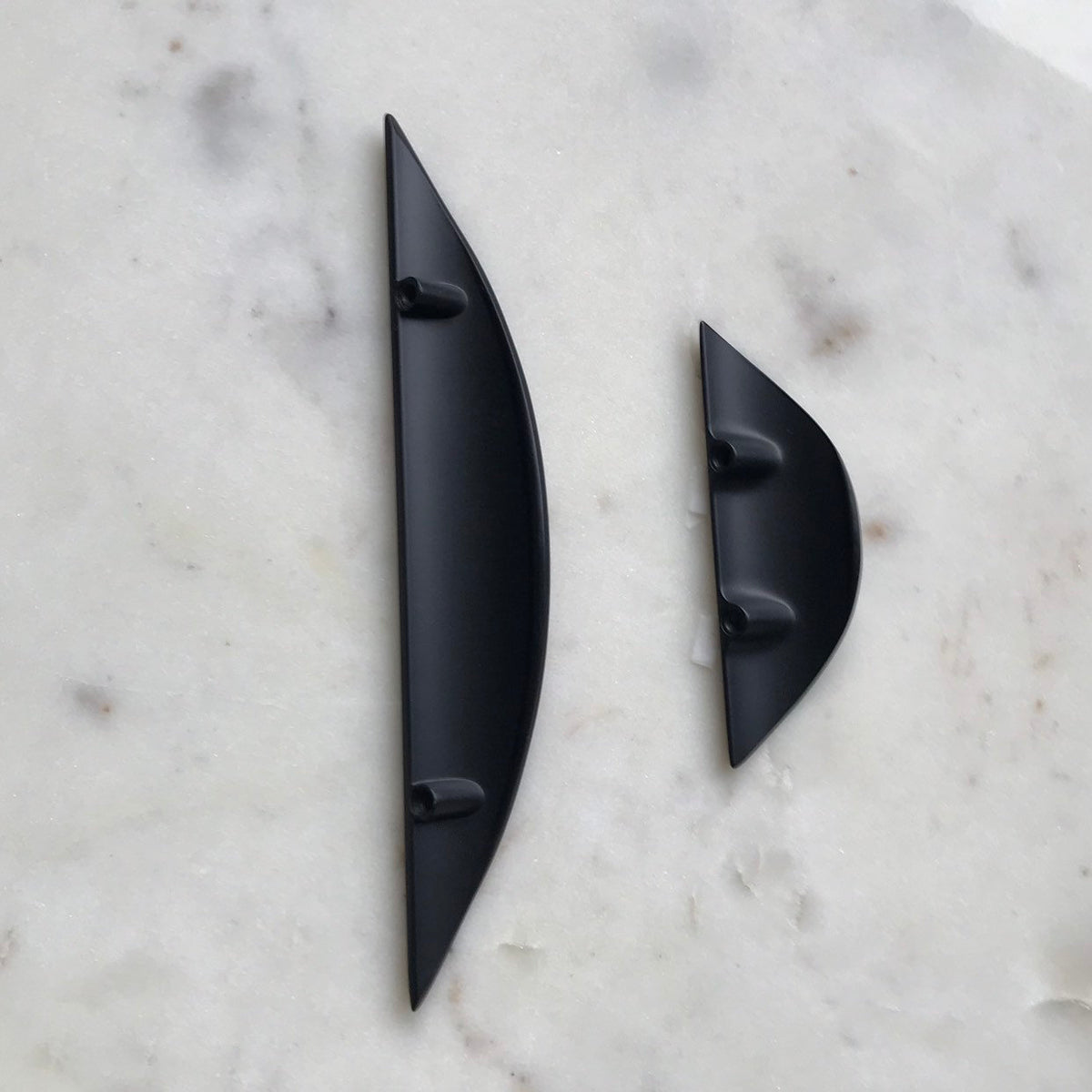 Luna Cabinet Knobs - Matte Black Drawer Pull - Cabinet Handle - Brass Cabinet Hardware