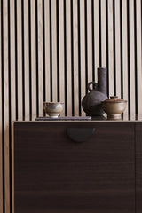 Semi-Circle "Horizon" Matte Black Drawer Pulls - Forge Hardware Studio