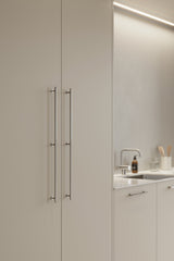Polished Nickel "Villa" Fluted Cabinet Knobs and Pulls - Forge Hardware Studio