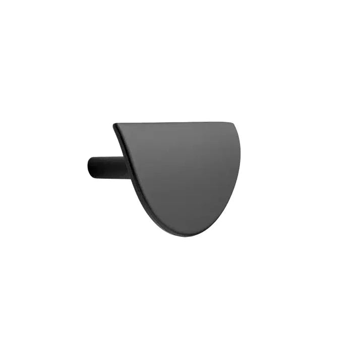 Semi-Circle "Horizon" Matte Black Drawer Pulls - Forge Hardware Studio