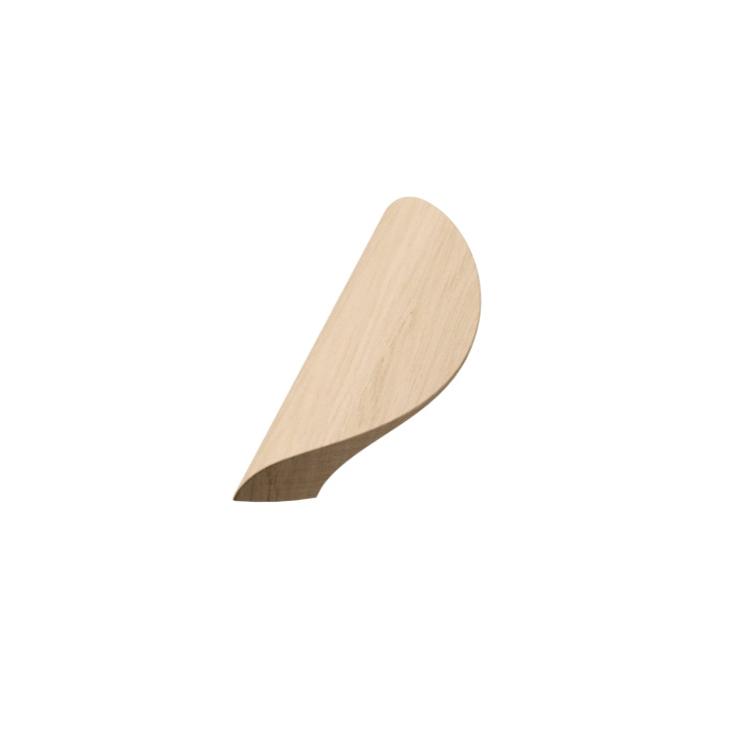 Unlacquered Oak Wood "Archive" Tab Drawer Pulls - Forge Hardware Studio