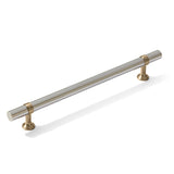 Smooth T-Bar "Contemporary" Champagne Bronze and Polished Nickel Knobs and Pulls - Forge Hardware Studio