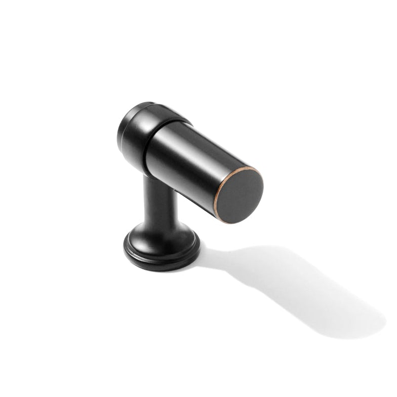 Smooth Oil Rubbed Bronze "Transitional" Cabinet Knobs and Drawer Pulls - Forge Hardware Studio