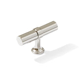 Smooth T-Bar "Contemporary" Polished Nickel Knobs and Pulls - Forge Hardware Studio