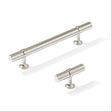 Smooth T-Bar "Contemporary" Polished Nickel Knobs and Pulls - Forge Hardware Studio