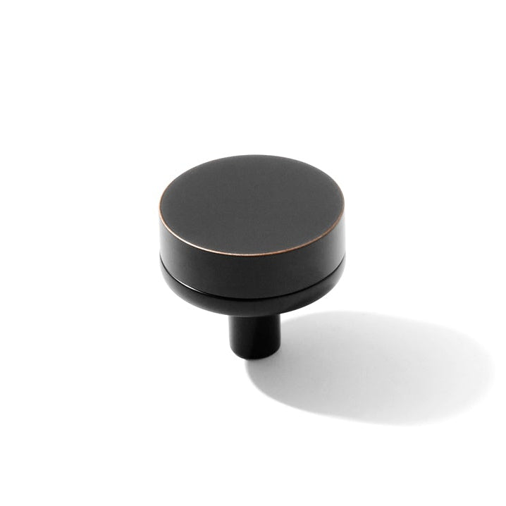 Smooth Oil Rubbed Bronze "Transitional" Cabinet Knobs and Drawer Pulls - Forge Hardware Studio