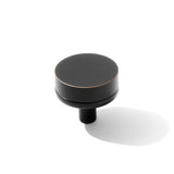 Smooth Oil Rubbed Bronze "Transitional" Cabinet Knobs and Drawer Pulls - Forge Hardware Studio