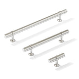 Smooth T-Bar "Contemporary" Polished Chrome Knobs and Pulls - Forge Hardware Studio