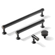 Smooth Oil Rubbed Bronze "Transitional" Cabinet Knobs and Drawer Pulls - Forge Hardware Studio