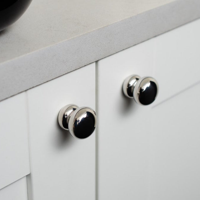 Polished Stainless Steel "Buoy" Cabinet Knob - Forge Hardware Studio