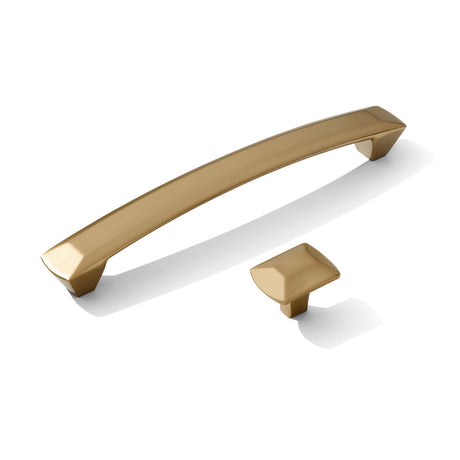 Lucy Cabinet Knob and Drawer Pulls in Champagne Bronze - Forge Hardware Studio
