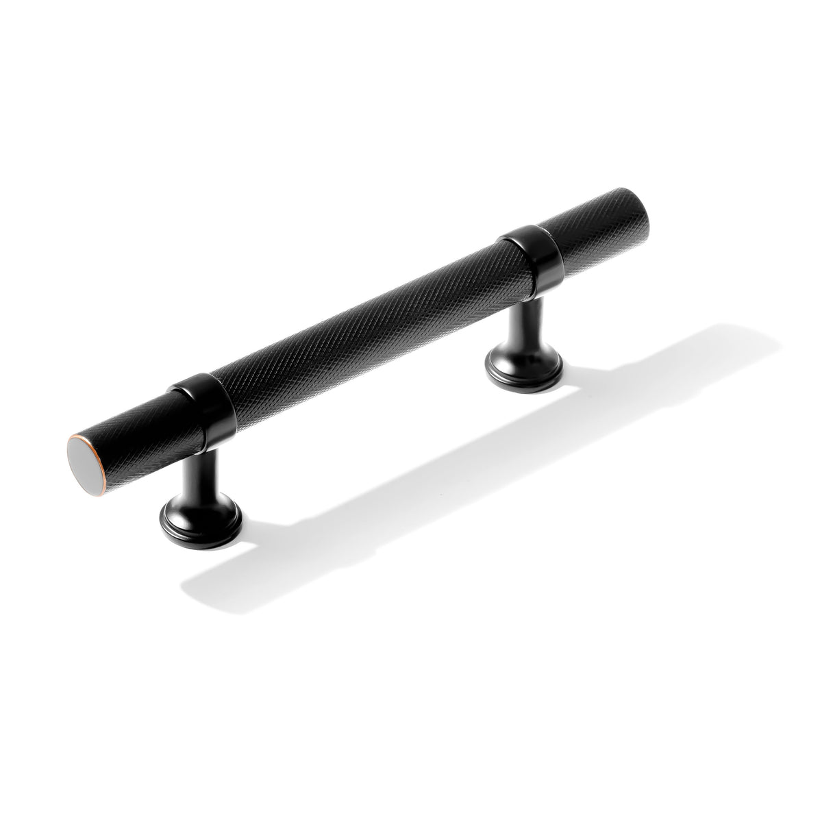 Knurled T-Bar "Contemporary" Oil Rubbed Bronze Knobs and Pulls - Forge Hardware Studio