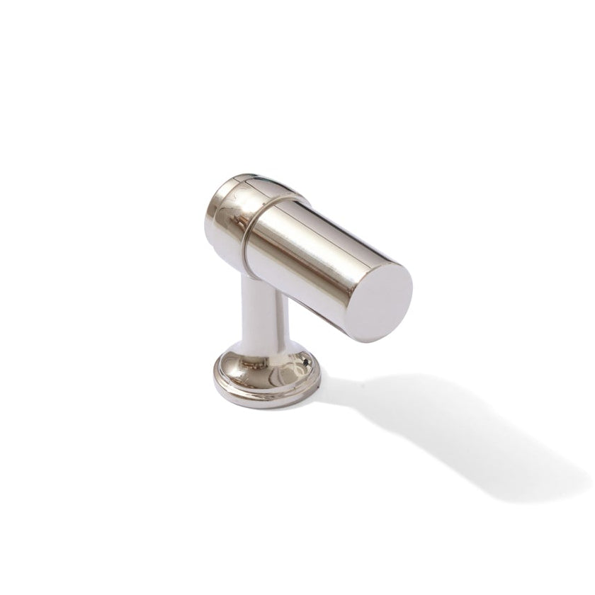 Smooth Polished Nickel "Transitional" Cabinet Knobs and Drawer Pulls - Forge Hardware Studio