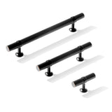 Knurled T-Bar "Contemporary" Oil Rubbed Bronze Knobs and Pulls - Forge Hardware Studio
