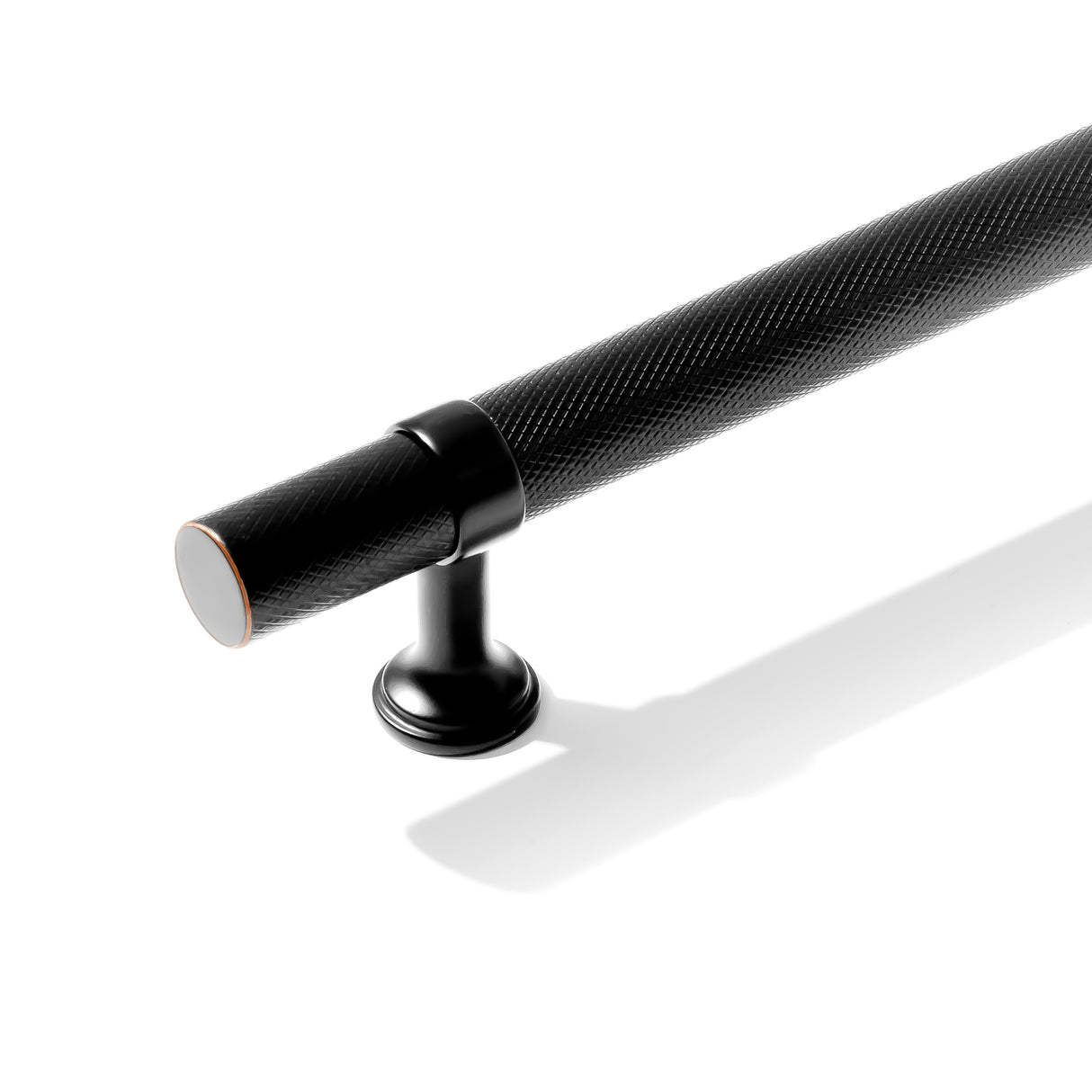 Knurled T-Bar "Contemporary" Oil Rubbed Bronze Knobs and Pulls - Forge Hardware Studio