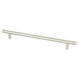 Brushed Nickel "Dash" T-Bar Round Knob and Drawer Pulls - Forge Hardware Studio