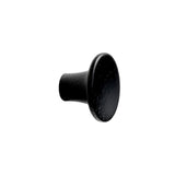 Lacquered Black Wood "Tuba" Cabinet Knob and Drawer Pulls - Forge Hardware Studio
