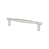 Brushed Nickel "Amelia" Cabinet Knob and Drawer Pulls - Forge Hardware Studio