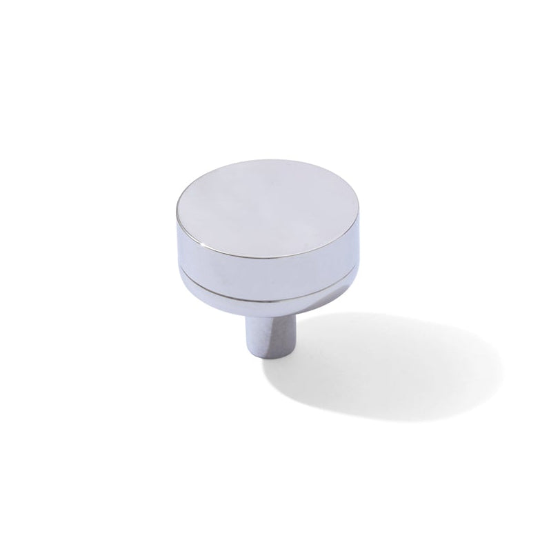 Smooth Polished Chrome "Transitional" Cabinet Knobs and Drawer Pulls - Forge Hardware Studio