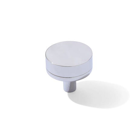 Smooth Polished Chrome "Transitional" Cabinet Knobs and Drawer Pulls - Forge Hardware Studio