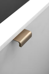 Edge Brushed Bronze "Artisan" Drawer Pulls - Forge Hardware Studio