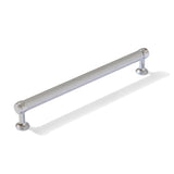 Knurled Polished Chrome "Transitional" Cabinet Knobs and Drawer Pulls - Forge Hardware Studio