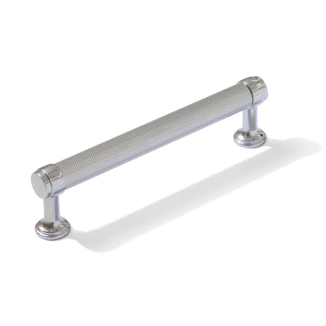Knurled Polished Chrome "Transitional" Cabinet Knobs and Drawer Pulls - Forge Hardware Studio