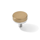 Knurled Polished Chrome and Champagne Bronze Knobs and Pulls - Forge Hardware Studio