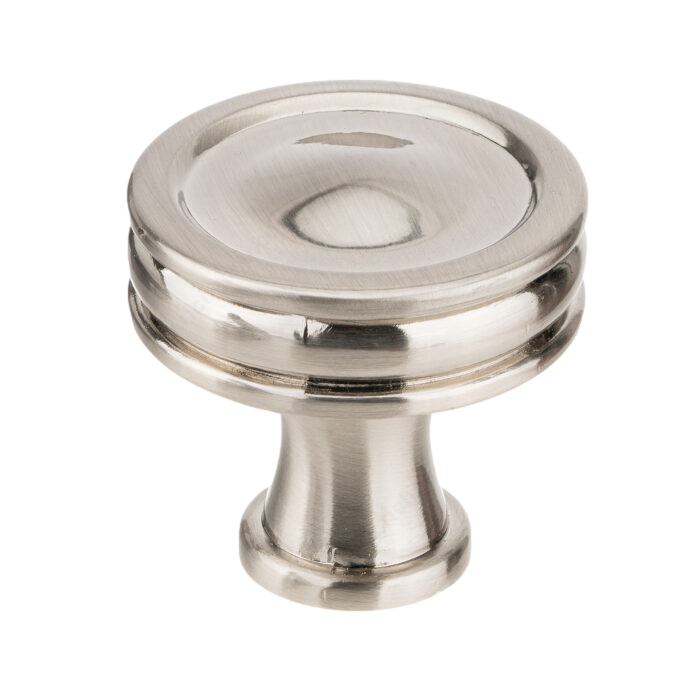 Brushed Nickel "Belfour" Cabinet Knobs and Drawer Pulls - Forge Hardware Studio