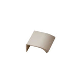 Beige Textured "Edge Straight" Tab Drawer Pulls - Forge Hardware Studio