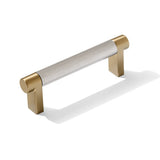 Knurled Champagne Bronze and Polished Chrome Knobs and Pulls - Forge Hardware Studio